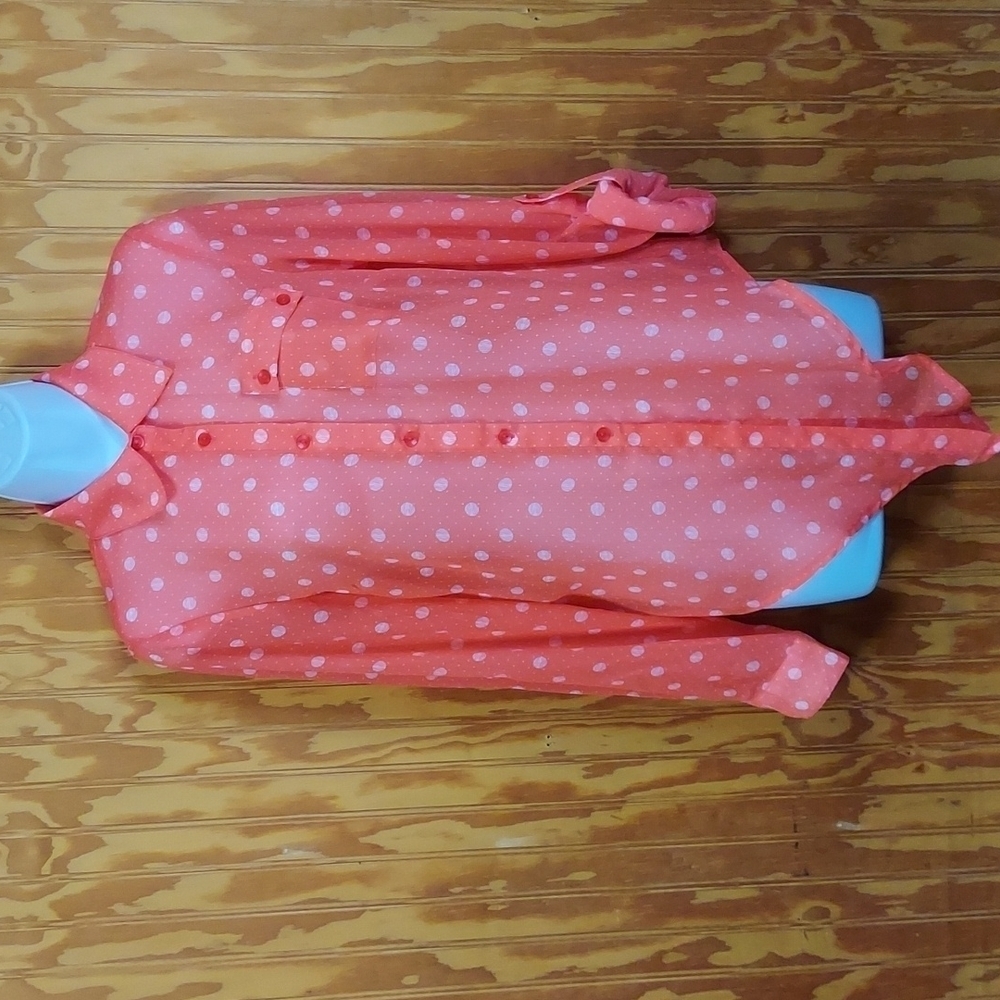 Zac & Rachel Coral blouse tie bottom